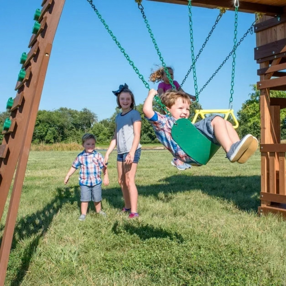 Backyard Discovery Woodridge Elite Wooden Swing Set