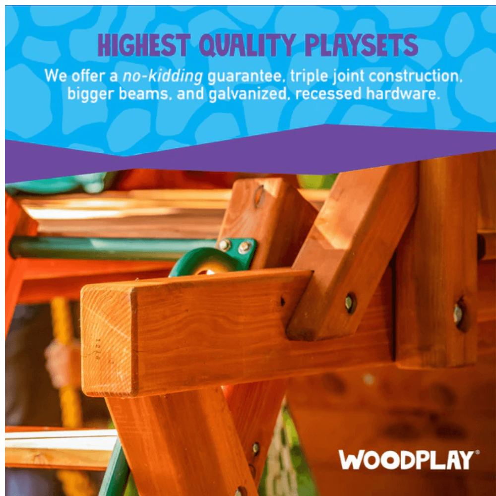 Woodplay Tiger Tower Combo A Wooden Swing Set