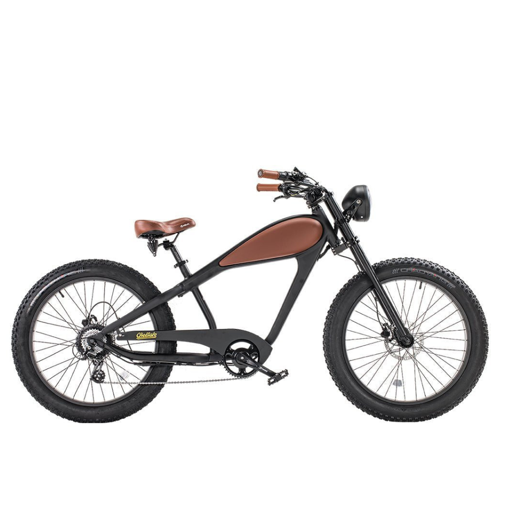 Revi Bikes Cheetah Fat Tire Electric Cruiser Bike 48V 750W