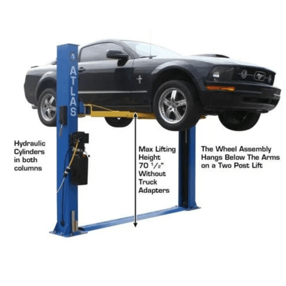 Atlas BP8000 3628.7kg Baseplate 2-Post Lift 2.74m