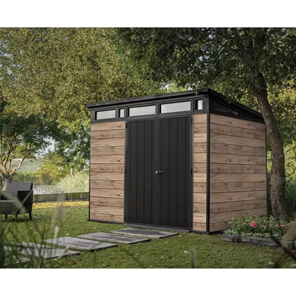 Keter Signature Pine/Graphite DecoCoat Shed 2.7m x 2.1m