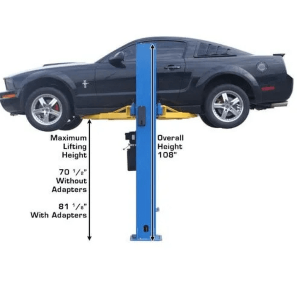 Atlas BP8000 3628.7kg Baseplate 2-Post Lift 2.74m
