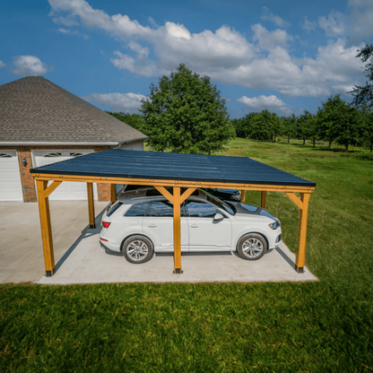 Backyard Discovery Kingsport Cedar Wood Carport 6.1m x 6.1m