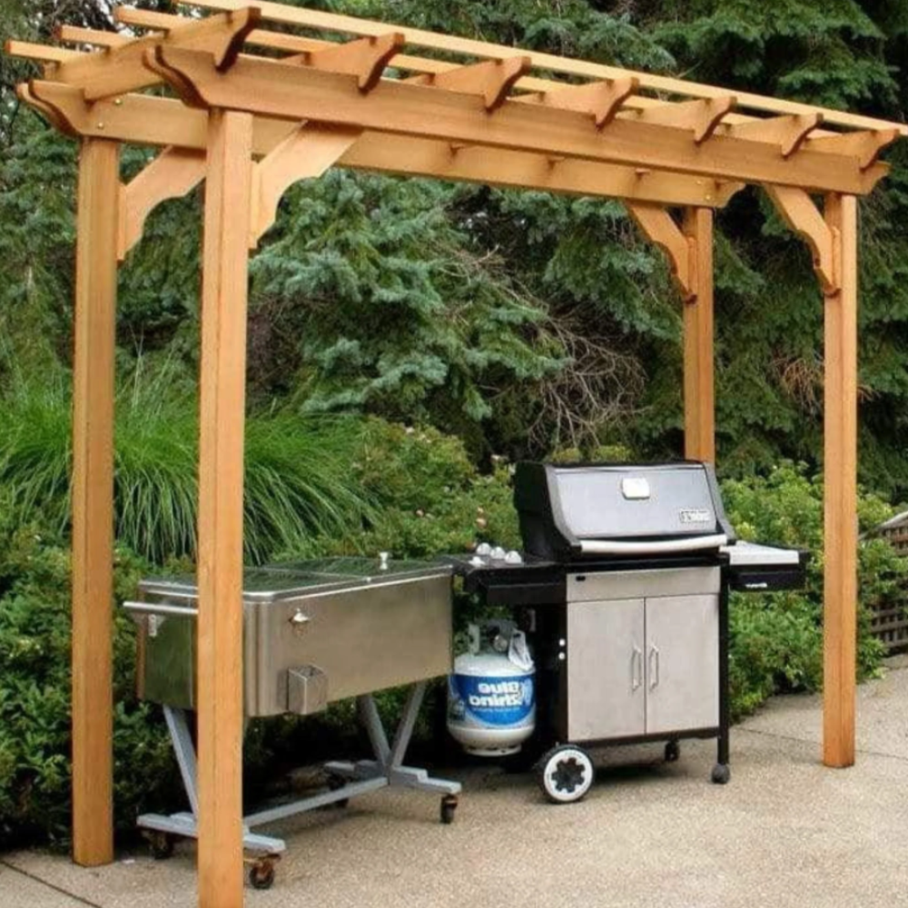 Creekvine Designs Monterrey Pergola Red Cedar 0.91m x 4.27m
