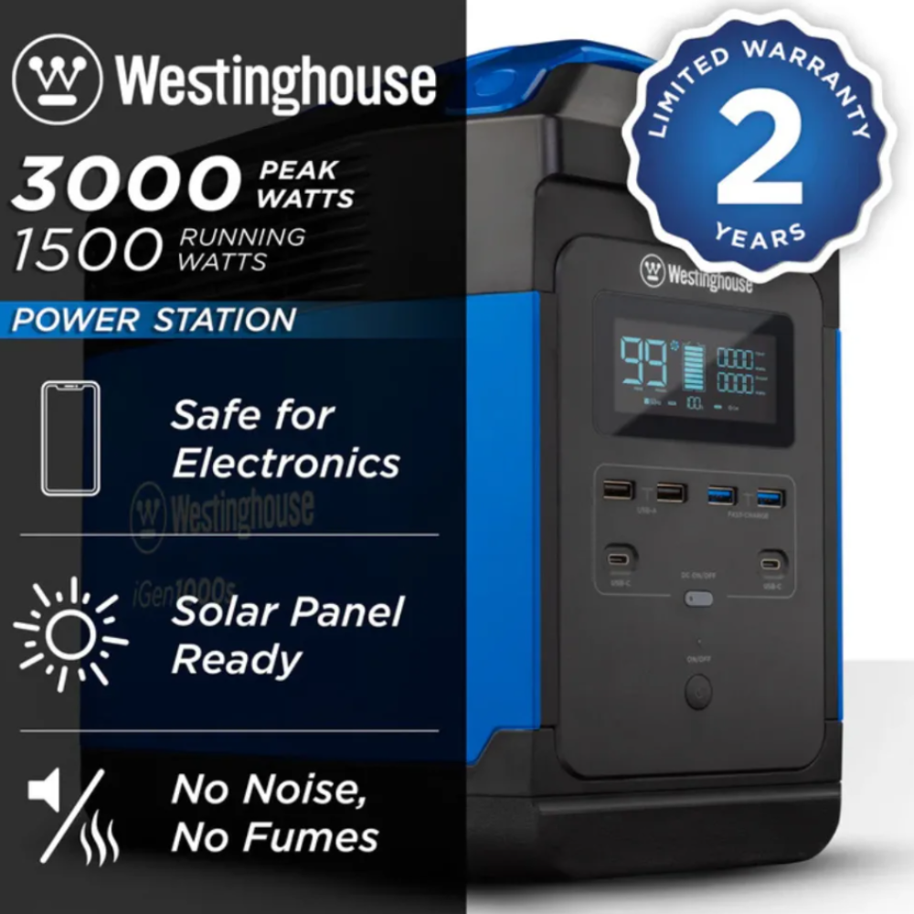 Westinghouse iGen1000S Portable Power Station 10.9kg