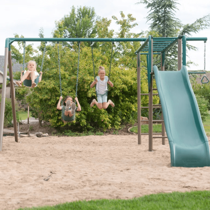 Lifetime Monkey Bar Adventure Steel Swing Set Playset