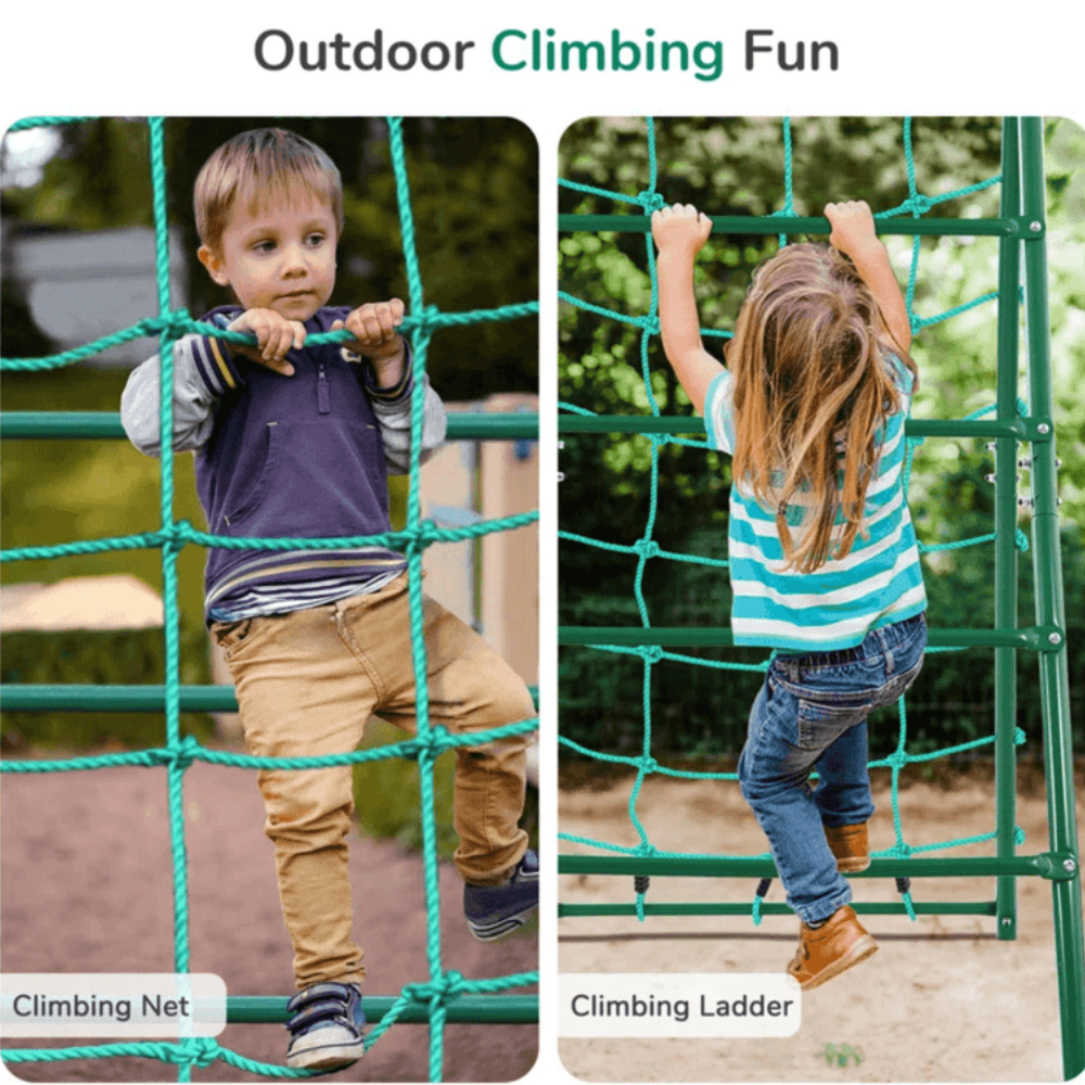 Adventure Multi-Activity Outdoor Metal Swing Set Playset