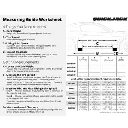 QuickJack BL-3500SLX Portable Car Lift